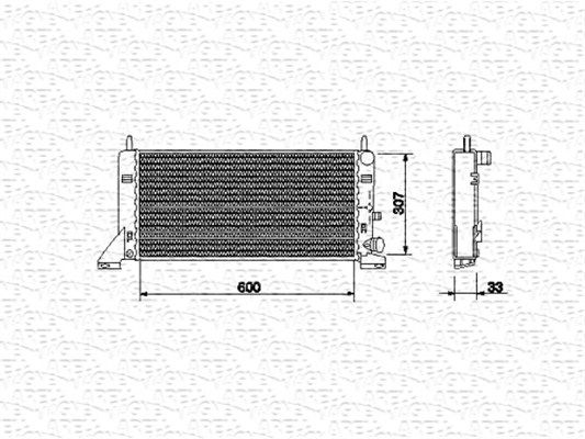 MAGNETI MARELLI radiatorius, variklio aušinimas 350213467000